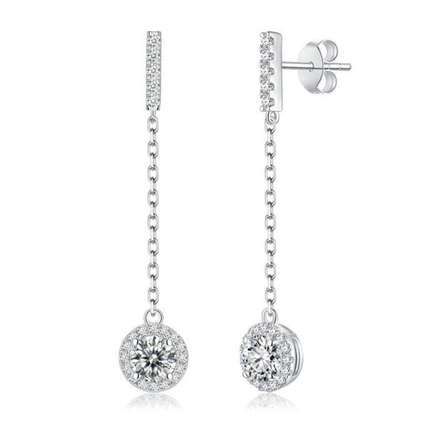 Aurora Glow Moissanite Earrings