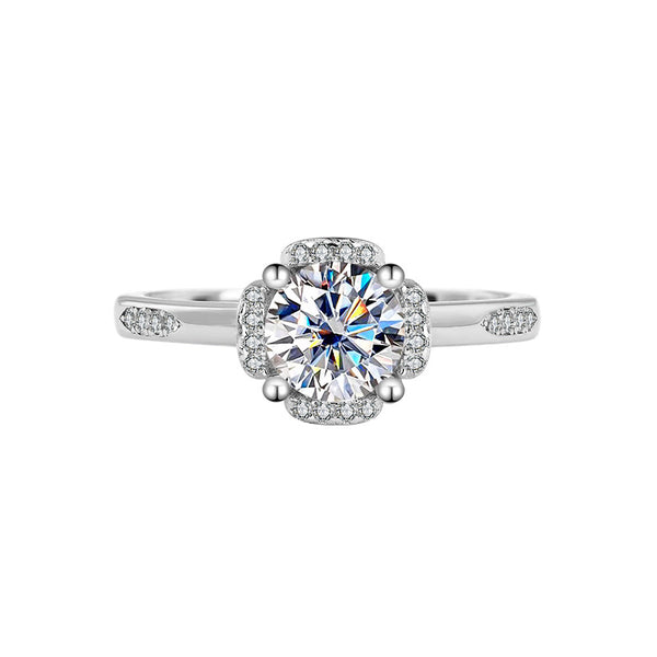 Blissful Stardust Moissanite rings