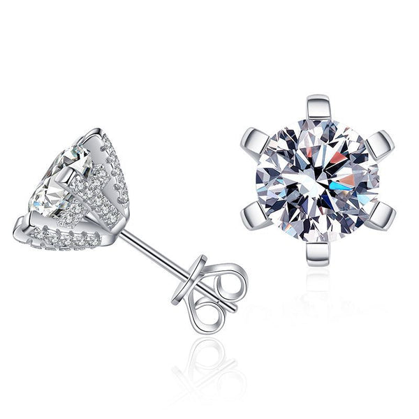 Ember Glow Moissanite Earrings