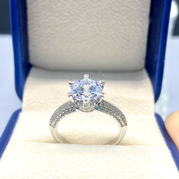 Passionate Bond Moissanite Engagement Ring