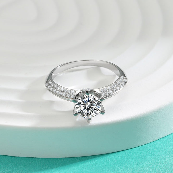 Passionate Bond Moissanite Engagement Ring