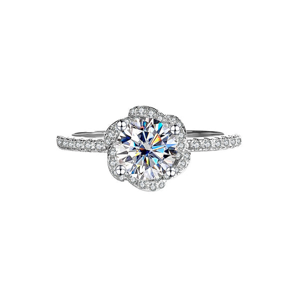 Luminous Grace Moissanite rings