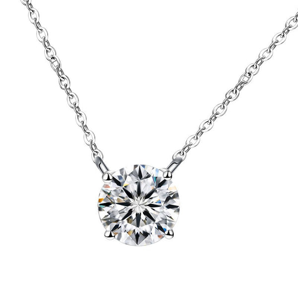 Luminous Twilight Moissanite Necklace