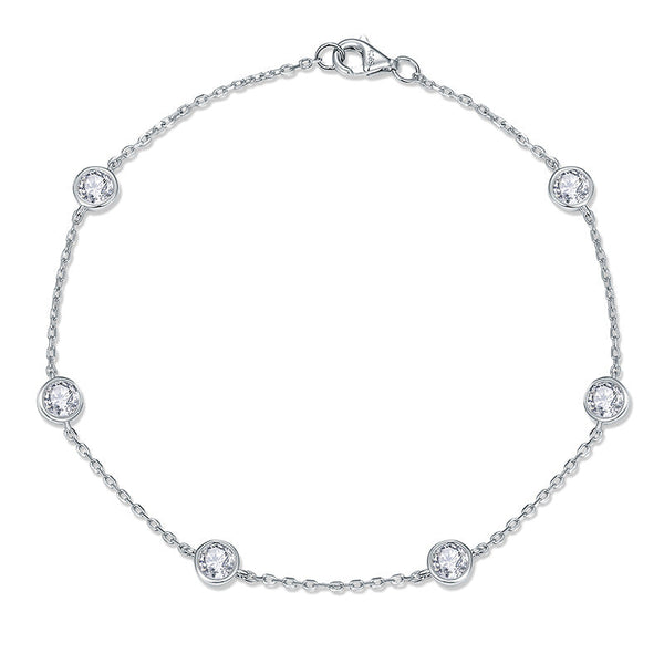 Moonlit Elegance Moissanite Bracelet