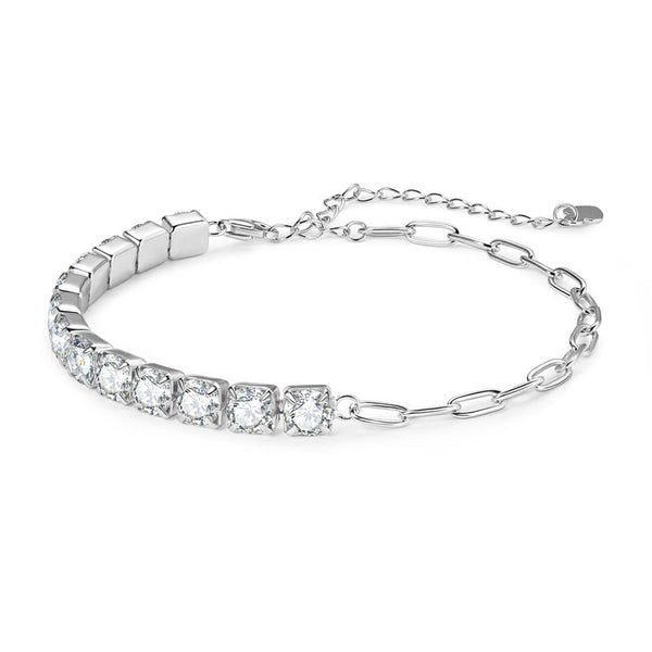 Luminous Halo Moissanite Bracelet