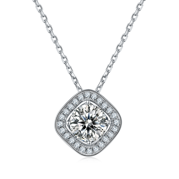 Radiant Horizon Moissanite Necklace