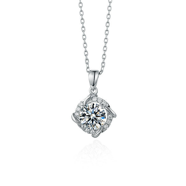 Radiant Nightfall Moissanite Necklace