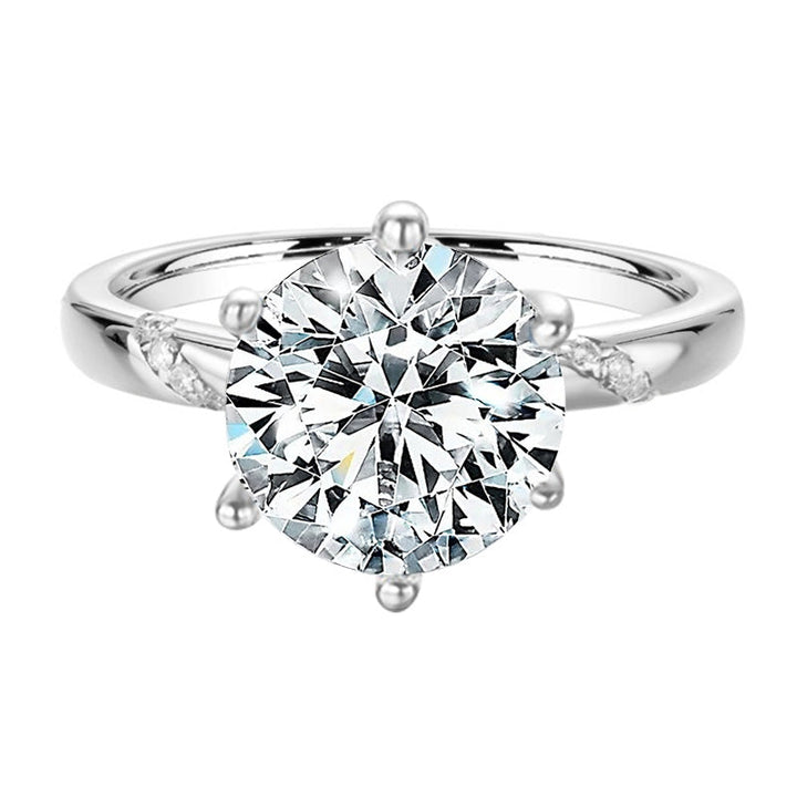 Radiant Night Moissanite Engagement Ring