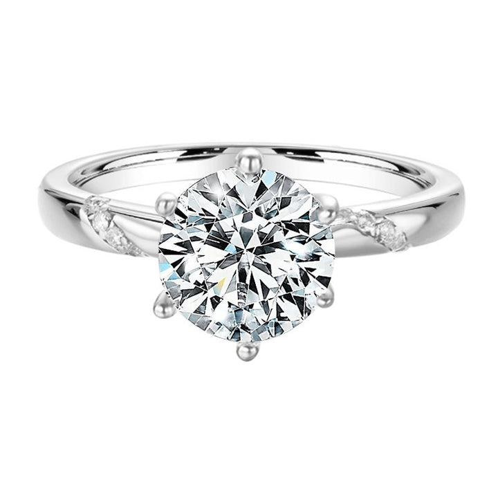 Radiant Night Moissanite Engagement Ring