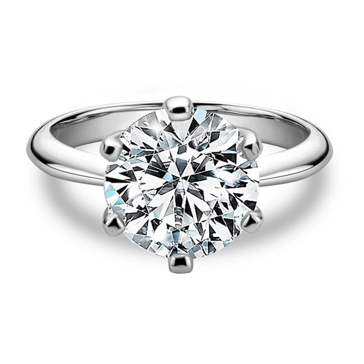 Selection Classic Moissanite Engagement Ring- Spark Moiss Timeless Allure